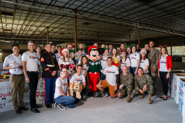 For more than 15 Years Cast Members have supported Toys for Tots. Photo credits (c) Disney Enterprises, Inc. All Rights Reserved