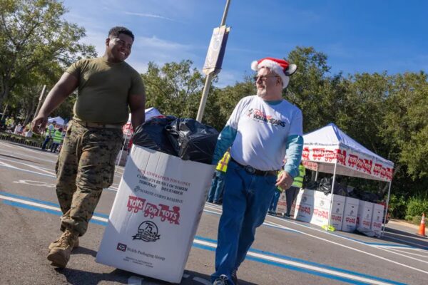 Toys for Tots Program Volunteers. Photo Credit © Disney Enterprises, Inc. All Rights Reserved.