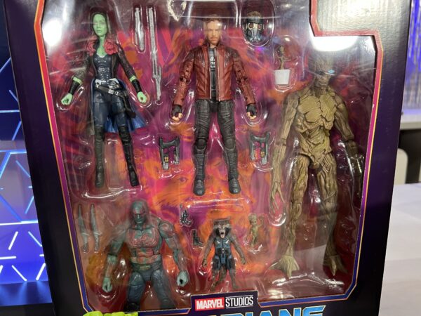 Action figures of the Guardians characters.