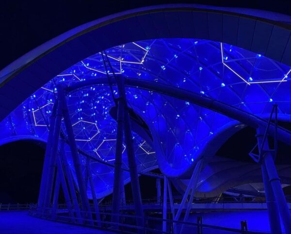 The lights feature hexagon shapes. Photo credits (C) Disney Enterprises, Inc. All Rights Reserved 