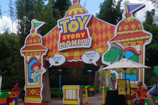 Toy Story Midway Mania has a new entrance in Toy Story Land instead of Pixar Place!