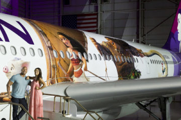 Hawaiian Airlines New Moana Wrapped Plane. PC: Hawaiian Airlines