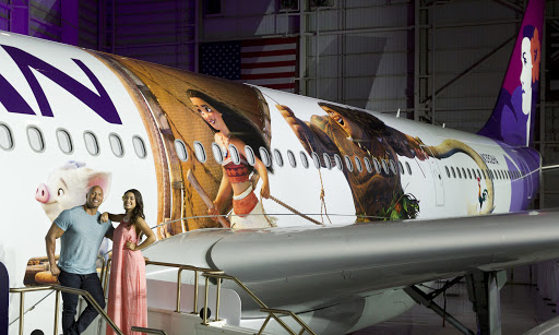 Hawaiian Airlines New Moana Wrapped Plane. PC: Hawaiian Airlines