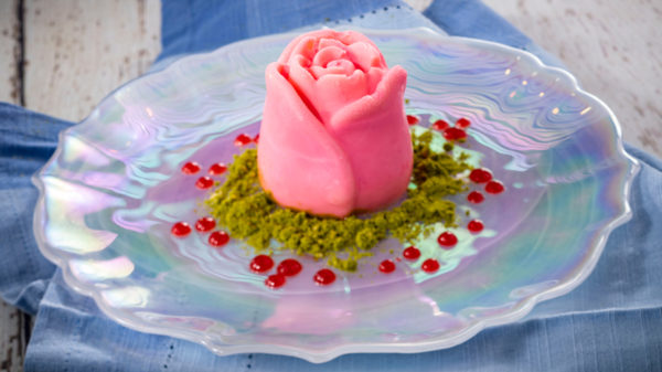 Vanilla, rose water, and pistachio panna cotta. Photo credits (C) Disney Enterprises, Inc. All Rights Reserved 