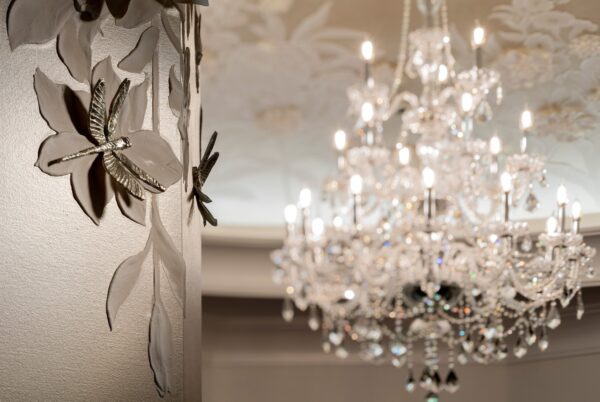 Delicate and beautiful scroll work adorns the walls.  Photo credits (C) Disney Enterprises, Inc. All Rights Reserved 