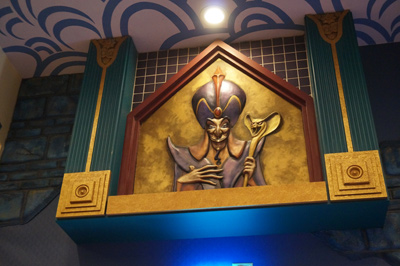 The artwork shows plenty of villains - like Jafar.