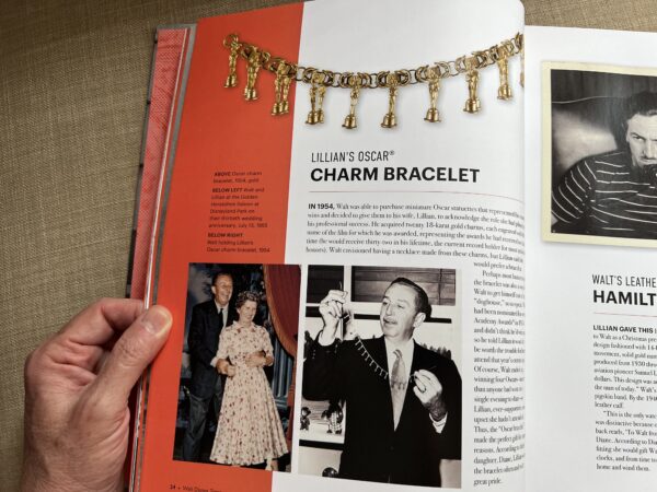 Charm bracelet with mini-Oscars.