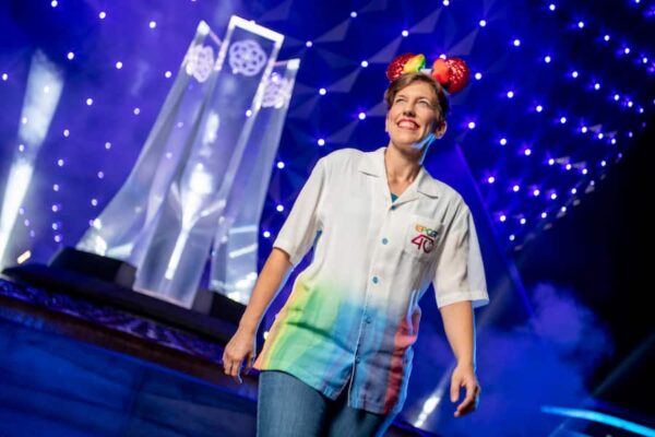 EPCOT 40th Anniversary woven shirt. Photo Credit © Disney Enterprises, Inc. All Rights Reserved.