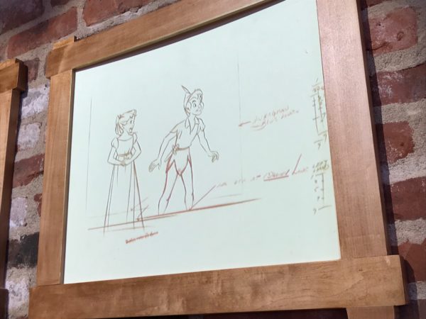 The sheets start out blank then magically show pencil sketches of classic Disney characters.