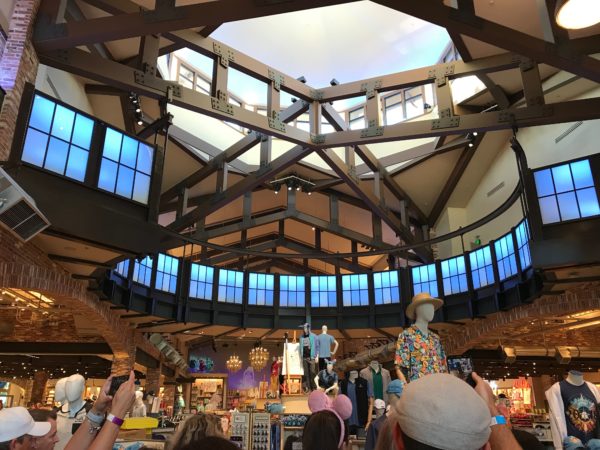 The whole store has been reimagined and rethemed to a loft-style building, which first served as a farmers market then a Disney animation studio and now a store.