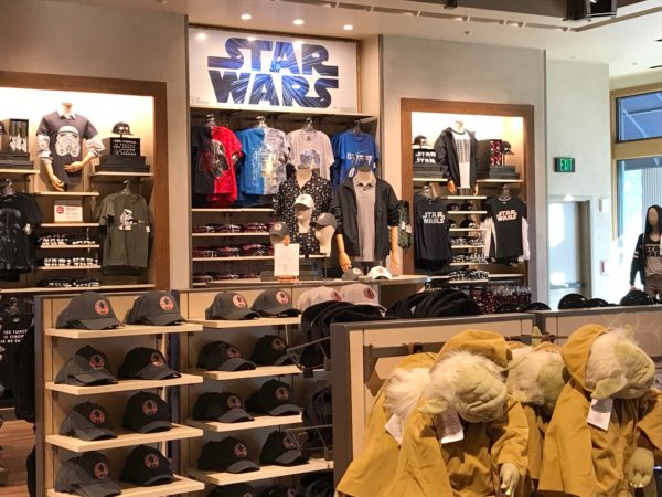 Star Wars: Galaxy's Edge will be opening next year, so World of Disney is carrying lots of Star Wars merchandise!